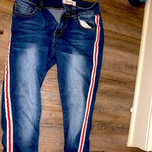 Barley worn skinny jeans